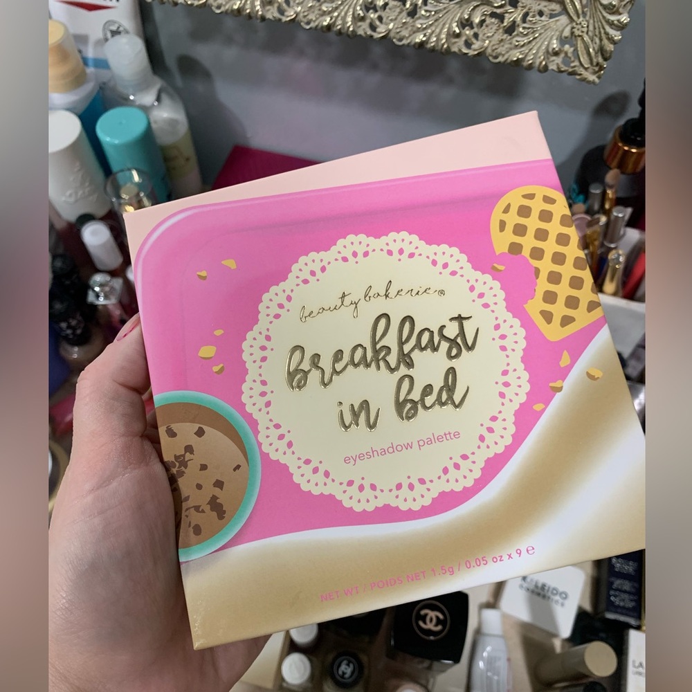 Beauty Bakerie Breakfast in Bed Eyeshadow Palette - Pink, Gold & Teal Accents